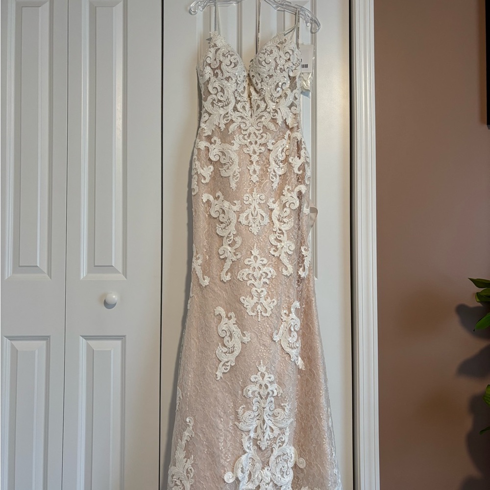 Maggie Sottero Tuscany Lynette Wedding Dress in Ivory over Blush